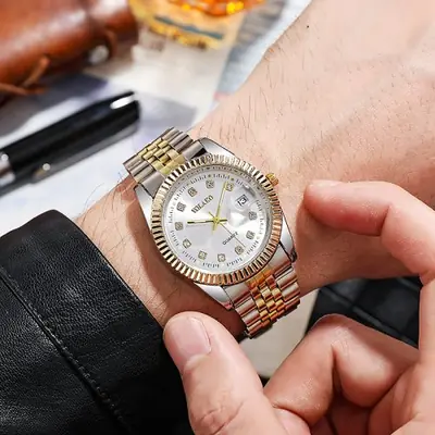 Image de Montre Homme Luxe Acier Quartz