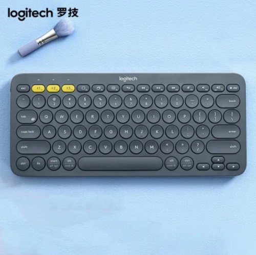 Immagine di Tastiera Wireless Logitech K380 Bluetooth Rosso – Compatibile con Tablet, iPad, PC e Dispositivi Office
