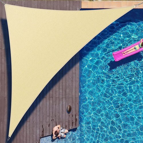 Immagine di Parasole Triangolare Impermeabile per Giardino e Piscina