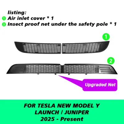 Image de Filet anti-insectes Tesla Model Y 2026 - Protection pare-chocs