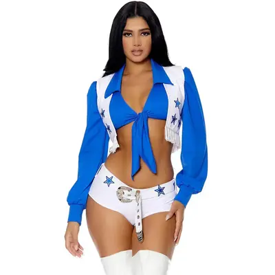 Image de Déguisement Pom-Pom Girl Sexy - Costume de Cheerleader pour Halloween & Cosplay
