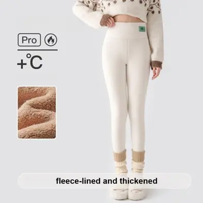 Image de Leggings Polaire Chauffants Taille Haute - Grande Taille
