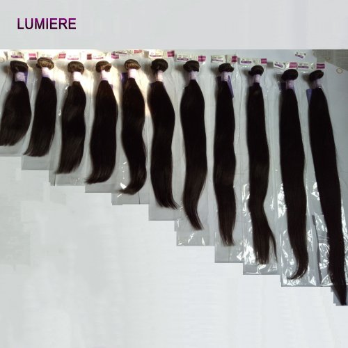 Image of Premium 30-40 Inch Raw Virgin Indian Human Hair Bundles – Natural Straight Bone Straight Extensions for Women