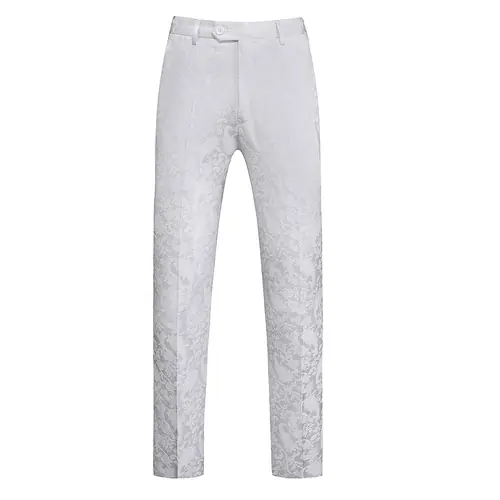 Image de Pantalon de Costume Homme Élégant - Rouge, Bleu, Noir & Blanc