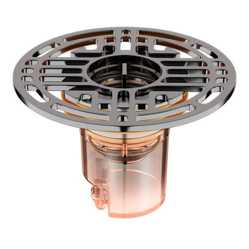 Immagine di Scarico a pavimento magnetico con chiusura automatica antiodore Nucleo di scarico a pavimento a prov...