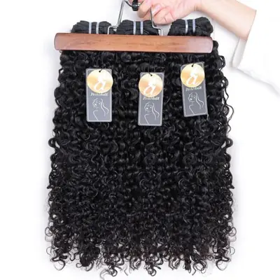 Image de Extensions cheveux brésiliens bouclés naturels vierges 12-32 pouces