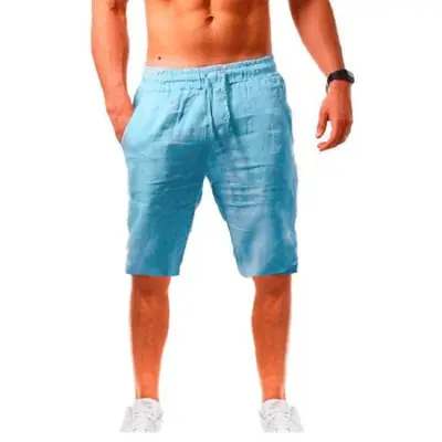 Shorts Homme Lin Coton Respirant - Été 2024
