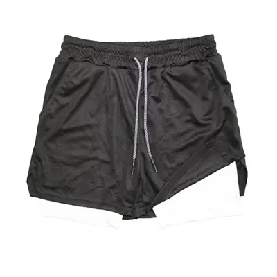 Image de Short Fitness Homme Double Couche - Séchage Rapide & Respirant