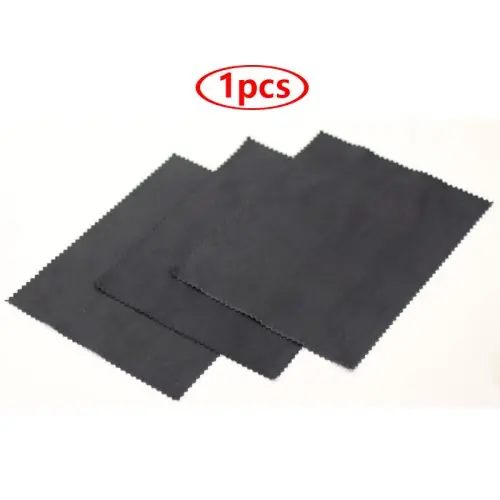 Image de Chiffon de Nettoyage pour Lunettes - Noir Microfibre