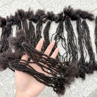 Image de Micro Locs Naturels - Extensions de Cheveux Humains Faits Main