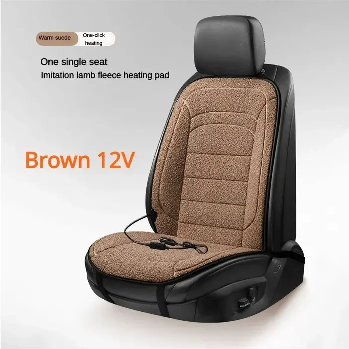 Image de Coussin Chauffant Voiture 12V - Housse Siège Réchauffante