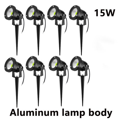 Image of Outdoor Waterproof IP65 LED Garden Path Lights – Warm White Spike Lawn Lamp for Landscape Lighting, 5W/10W/15W, 12V/24V/110V/220V