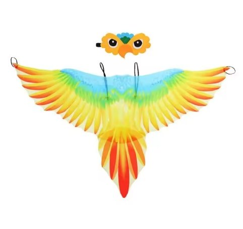 Bild von Papageienflügel Umhang Kostüm Vogelumhang Karnevalskostüm für Maskerade Halloween Karneval Performance Kostüm