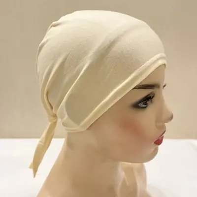 Image de Foulard Sous Hijab Élastique - Cravate Dos Turban Coton Uni
