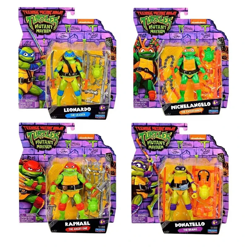 Bild von Teenage Mutant Ninja Turtles Actionfiguren Raphael und Michelangelo – Bewegliche Sammlerfiguren mit Detailreicher Gestaltung für Kindergeburtstage und Fans