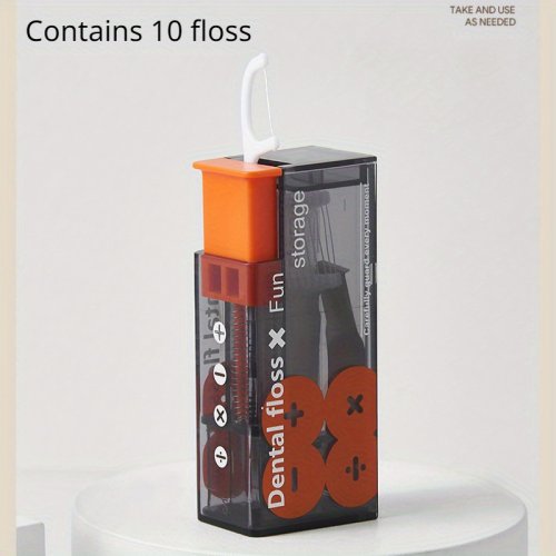 Bild von Automatische Zahnseide Lagerung Box Pop-Up Zahnseide Spender Mit 10Pcs Zahnseide Dental Oral Hygiene Pflege Tragbare