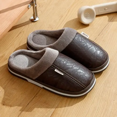 Image de Pantoufles Hommes Hiver - Confort & Chaleur