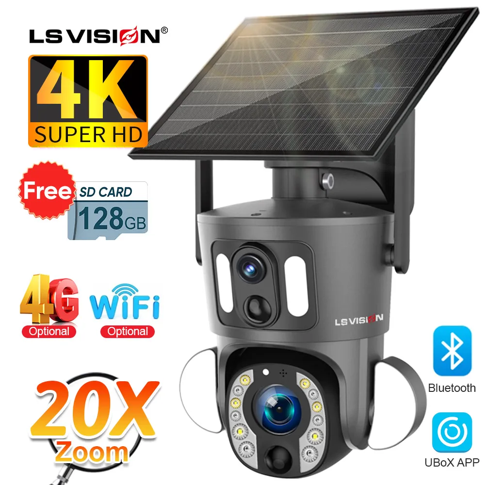 Bild von 4K Überwachungskamera mit 20x Optischem Zoom & Solarbetrieb