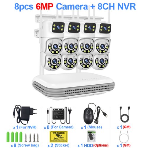 8CH NVR and 8 Cam