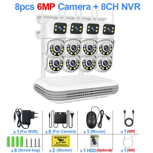 8CH NVR and 8 Cam
