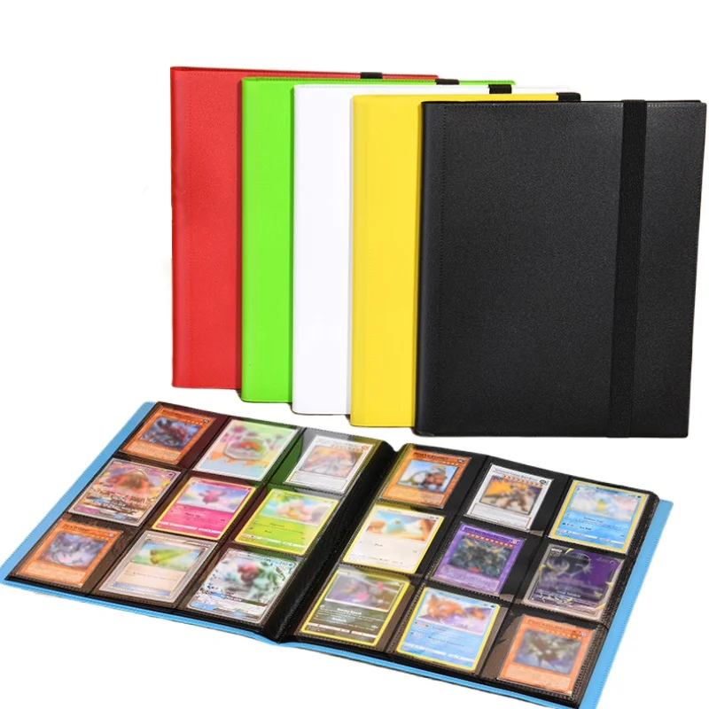 Afbeelding van Kaartbinder met 9-pocket Trading Card Album Display Binder 360 zijladen zakhouder voor TCG Yugioh MTG Game Card Book