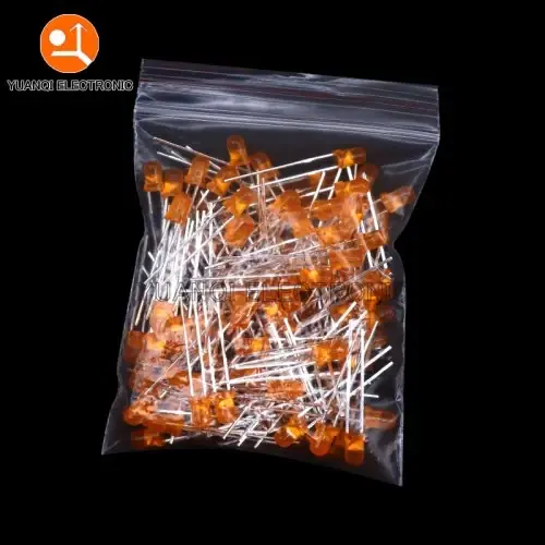 3MM naranja 100pcs