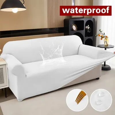 Image de Housse Canapé Extensible Imperméable - Protection Anti-Taches & Antidérapante