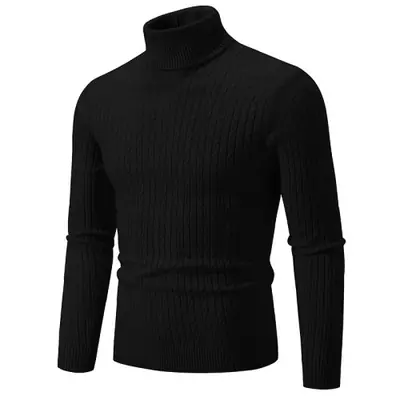 Pull Col Roulé Homme - Laine Chaude & Confortable