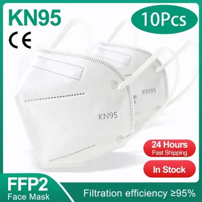 Image de Masques FFP2 KN95 - 10 à 200 pièces - Protection 5 couches