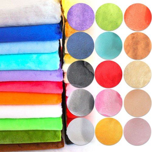 Image of Premium Solid Color Plush Velvet Fabric – Super Soft, Big Size, Ideal for DIY Home Textiles, Toys, Apparel, Cushions, Pillows & Blankets