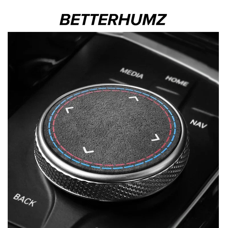 Immagine di Copertura Alcantara per Manopola Multimedia BMW - Stile Elegante e Premium
