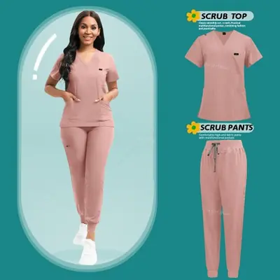 Blouse Médicale Élastique - Uniforme de Soins pour Infirmières & Médecins