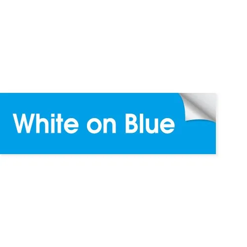 Weiß auf blau