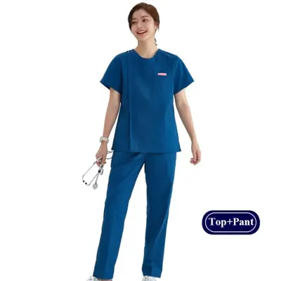 Image de Uniforme Médical 2 Pièces - Tunique & Pantalon Chiné