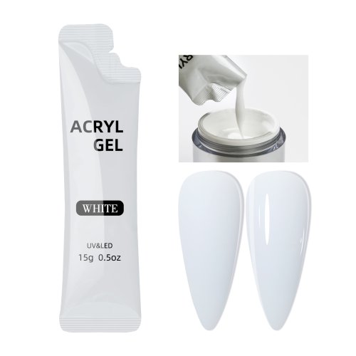 Image de Gel Ongles Blanc Nu & Rose Clair - Construction Rapide