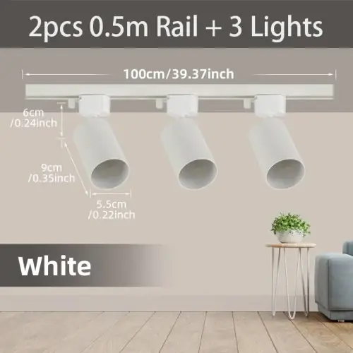 3PCS blanc ensembles