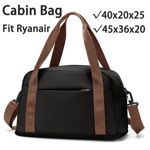 Bild von Große Kabinentasche 40x20x25 cm & 45x36x20 cm – Maximales Handgepäck für Ryanair, Sporttasche, Weekender und Reisetasche für Herren und Damen