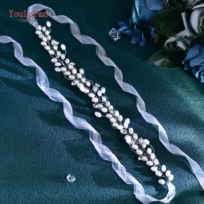 Image de Ceinture de Mariée Élégante en Strass
