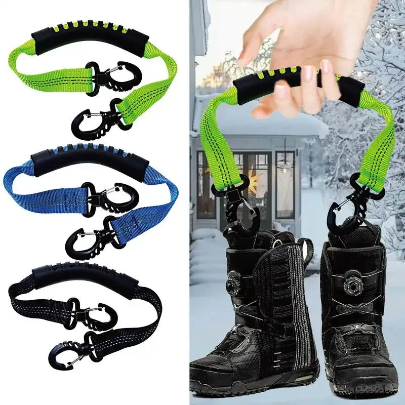 Imagen de Elevador de zapatos para patines, correa para botas de esquí, correas portátiles para patines en línea, correas de transporte para patines de hielo, accesorios para esquiar en invierno, 1 ud.