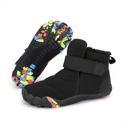 Image de Bottes de Neige Enfants Hiver - Chaussures Imperméables et Chaudes