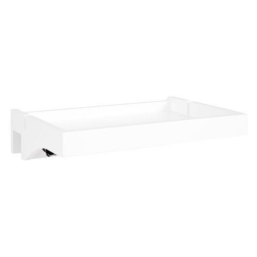 Zdjęcie SoBuy NKD01 taca na łóżko z kablem, półka na stolik nocny na pilota do telefonu komórkowego, zaciski bambusowe BHT ok. 36x9x25cm