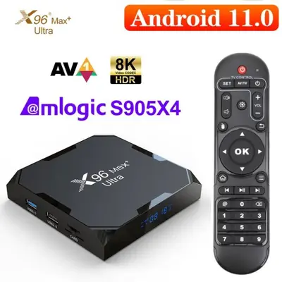 Image de X96 Max Plus Ultra TV Box Android 11 - 8K, AV1, WiFi, Bluetooth