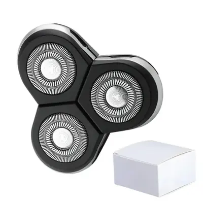 Image de Tête de Rasoir Électrique Flottante - Nettoyage Visage & Tondeuse Nez