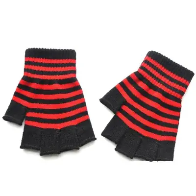 Image de Gants Hiver Unisexe Rayés - Chauds & Pratiques