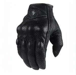 Image de Gants Moto Cuir Perforé - Protection & Style