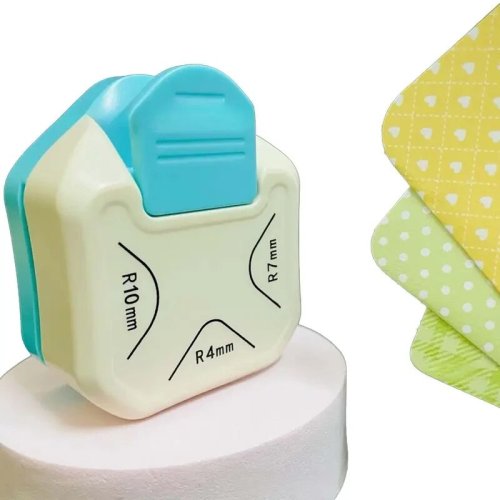 Imagen de Cortador de esquina con estampado de esquinas redondas tres en uno, cortador de tarjetas de visita y...