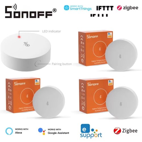 Zdjęcie Inteligentny czujnik temperatury i wilgotności Sonoff SNZB-02P – precyzyjne pomiary dla Twojego smart home z obsługą Alexa, Google Home i SmartThings