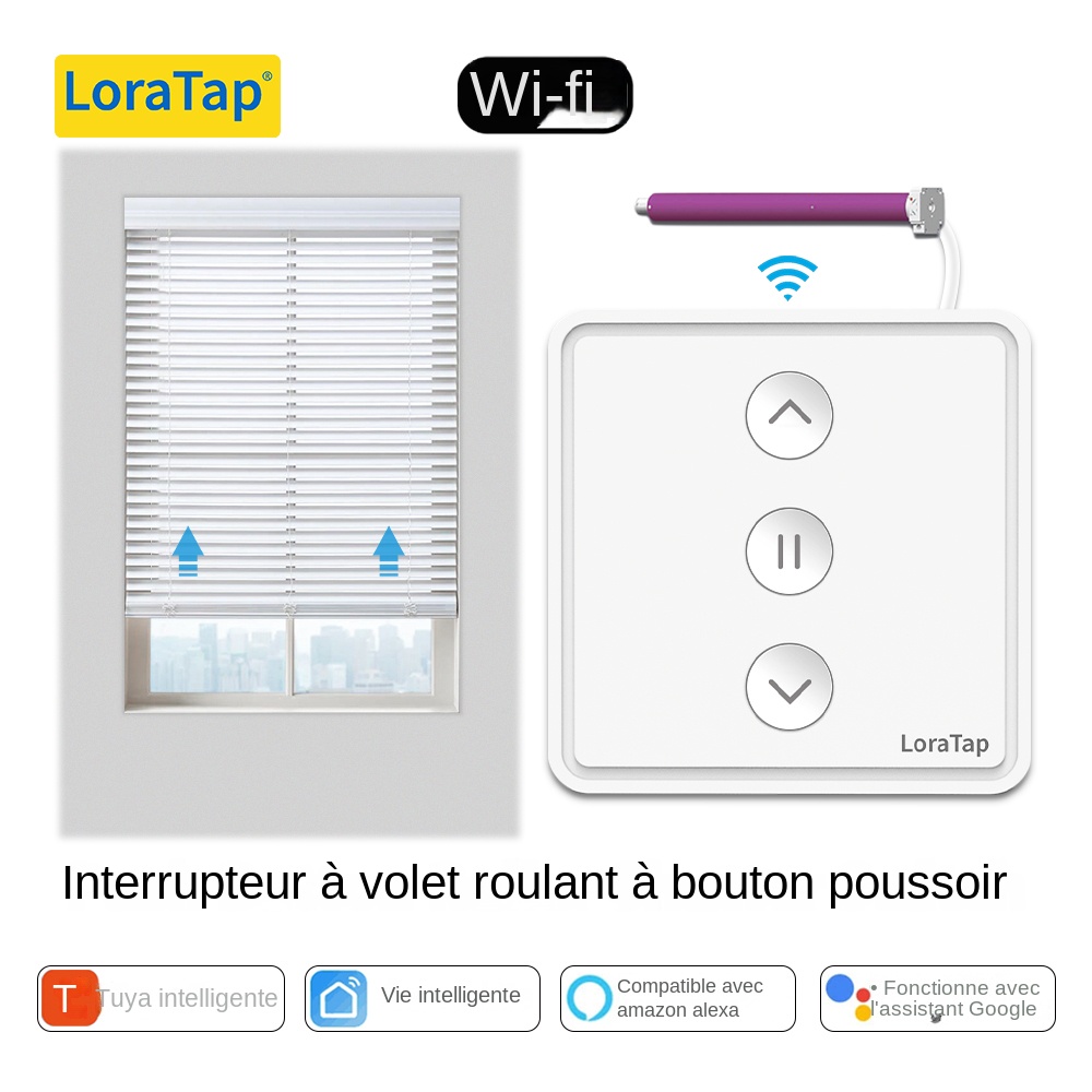 Image de Volet Roulant Connecté WiFi - Contrôle à Distance