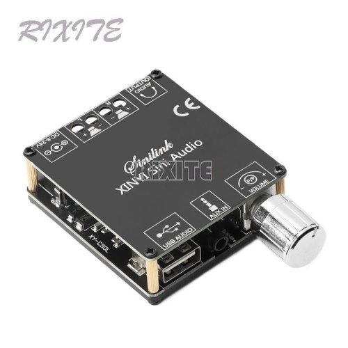 Zdjęcie Wzmacniacz Mocy Bluetooth 5.0 2x50W – HIFI Stereo z USB i Mini Karta Dźwiękowa