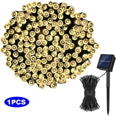 Image de Guirlande Lumineuse Solaire 100 LED - Étanche & 8 Modes